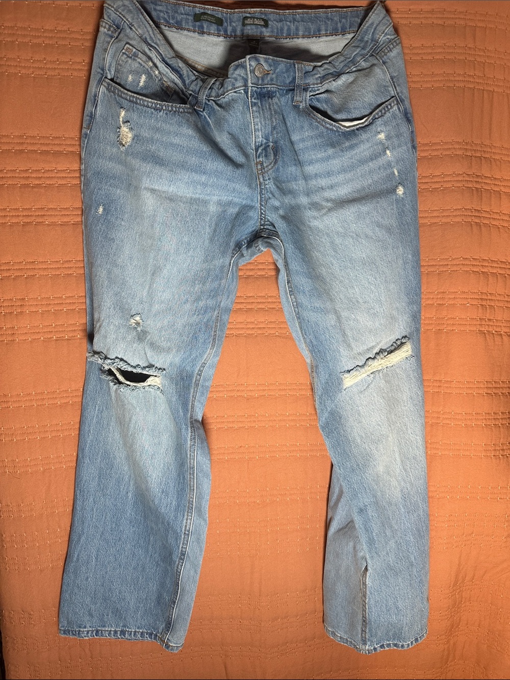 wild fable Light Wash Distressed Relaxed Fit Men’s Jeans